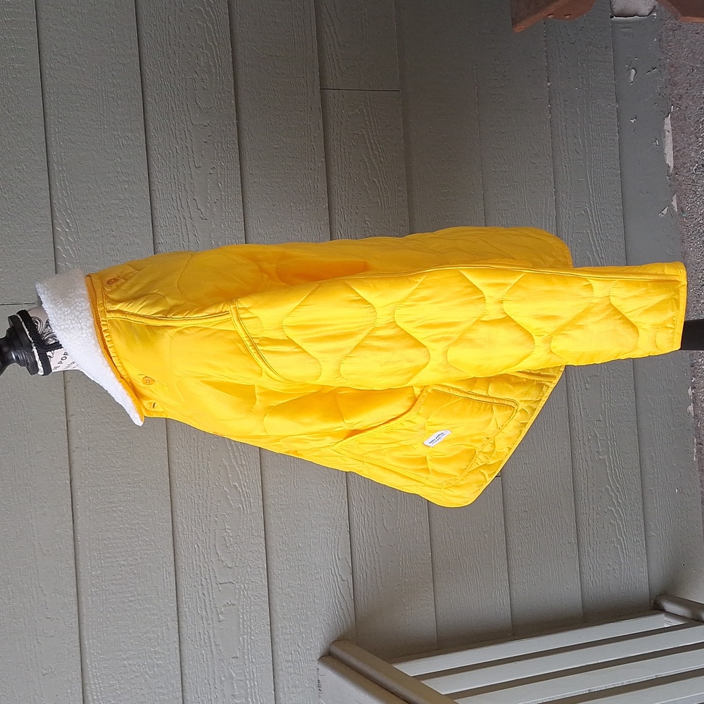 Banks Journal Georgia Lightweight Quilted Jacket Removable Collar Yellow Size M - Picture 7 of 13